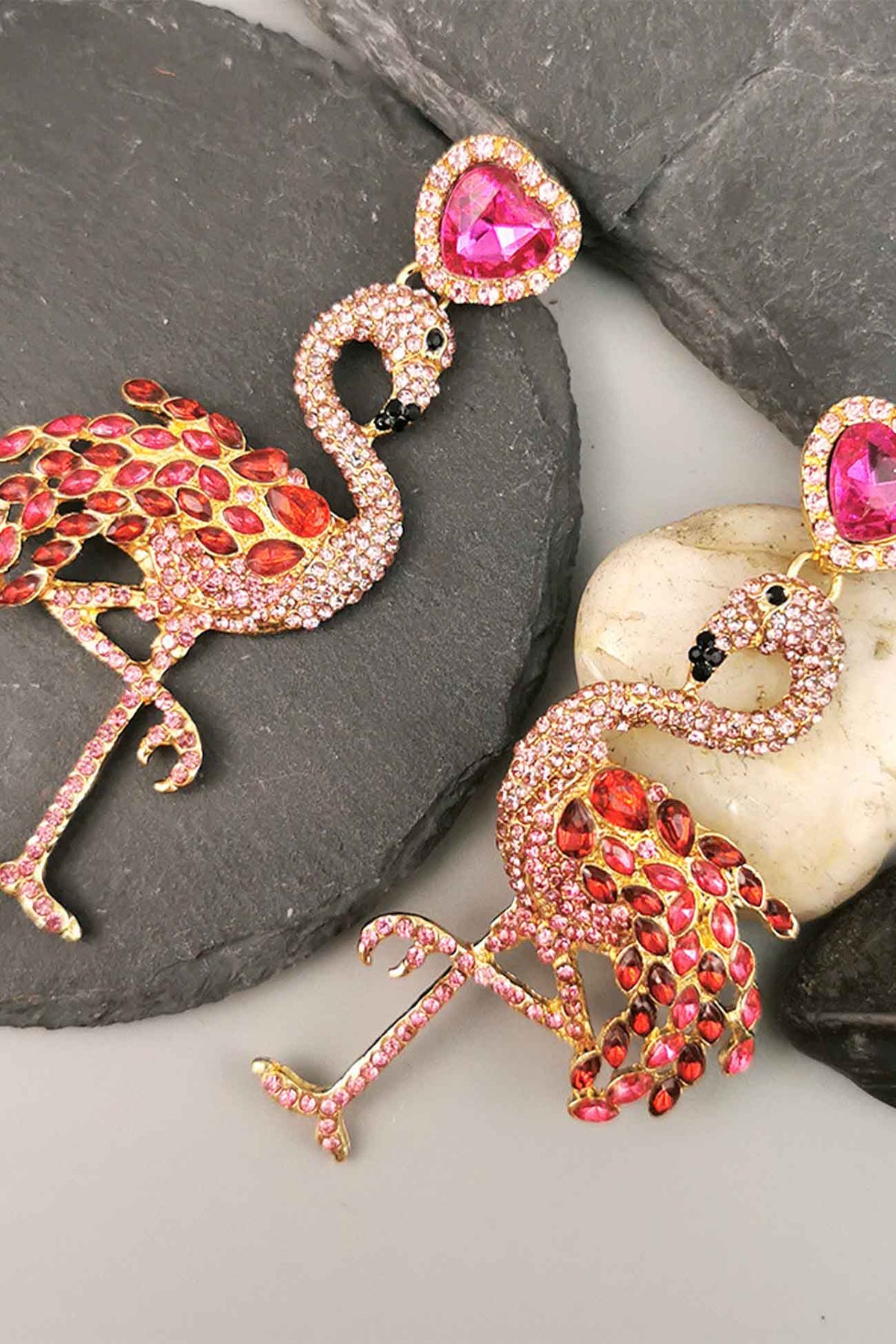 Earrings with Rhinestone Accents