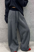 Wide-Leg High-Rise Relaxed-Fit Pants