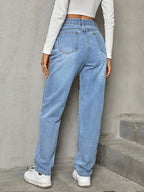 Straight-Leg Asymmetric Jeans