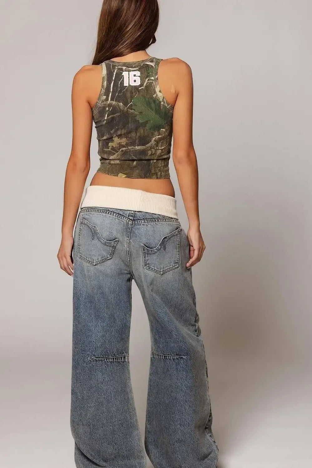 Wide-Leg Y2K Retro Jeans