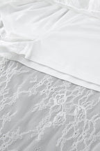 Lace Ruffled Sheer Skirt
