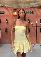 Fitted Strapless Skirt with a Back Zip