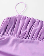 Bodycon Sleeveless Dress with Ruched Details