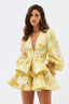 Floral Dress with Ruffle Details
