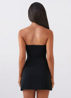 Strapless Pocket-Detail Dress