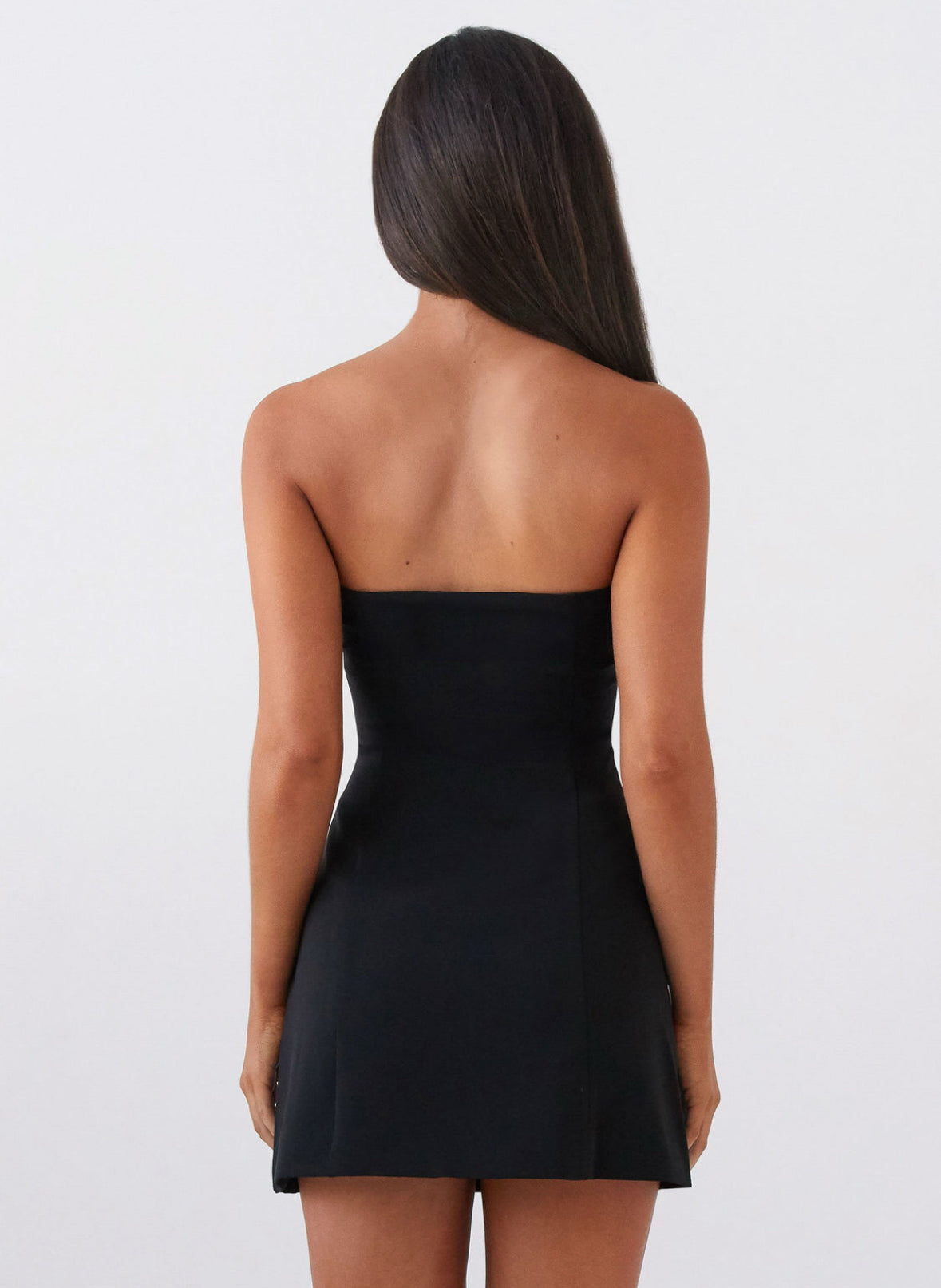 Strapless Pocket-Detail Dress