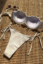 Bikini Set with Lace-Up Details