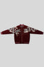Satin Bomber Jacket with Dragon Embroidery