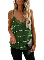 Crochet Lace-Trim Strappy Tank Top