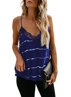 Crochet Lace-Trim Strappy Tank Top