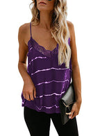 Crochet Lace-Trim Strappy Tank Top