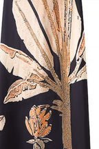 Floral Open-Back Maxi Dress