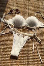 Bikini Set with Lace-Up Details