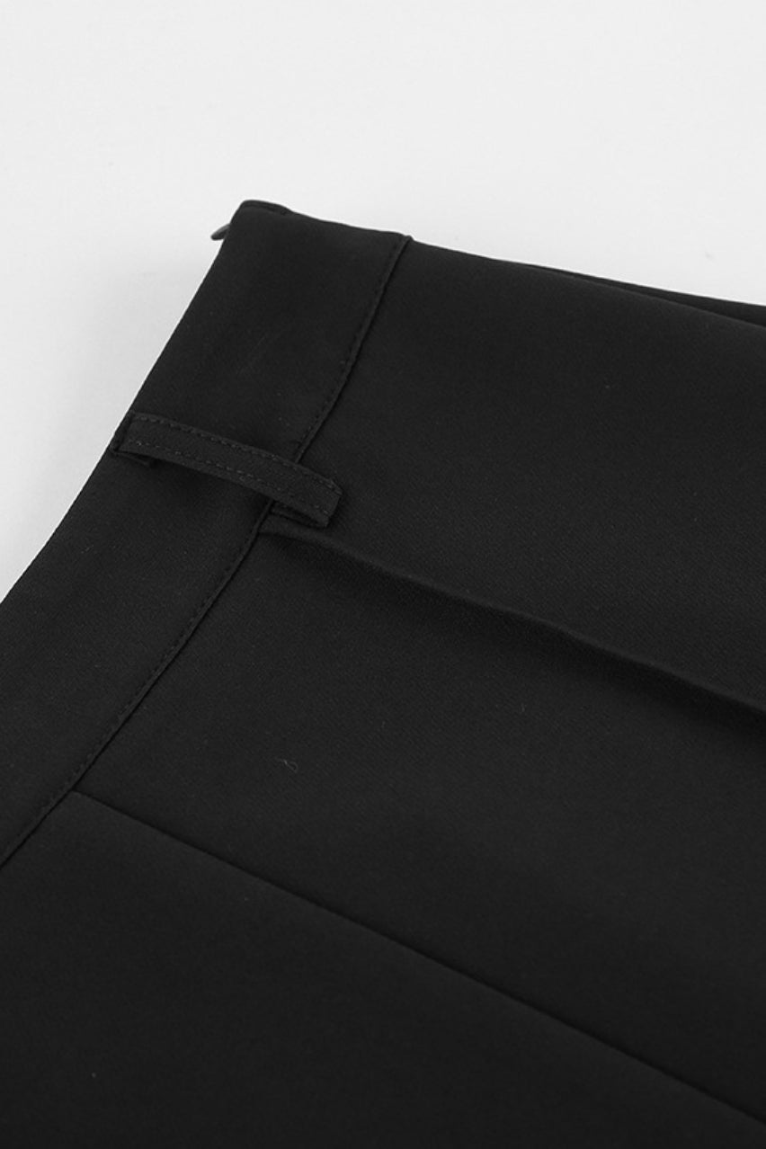 Black High-Rise Lace-Trim Shorts