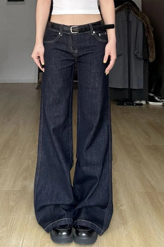 Straight-Leg High-Rise Retro Jeans