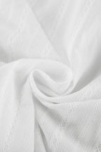 Jacquard Bell-Sleeve Blouse