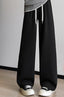 High-Rise Knit Draped Pants