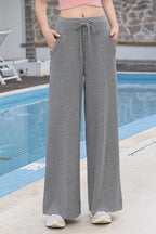Wide-Leg High-Rise Knit Pants