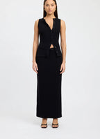 Ribbed Longline Co-Ord Set with Button Details