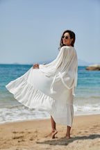 Chiffon Bell-Sleeve Cover-Up