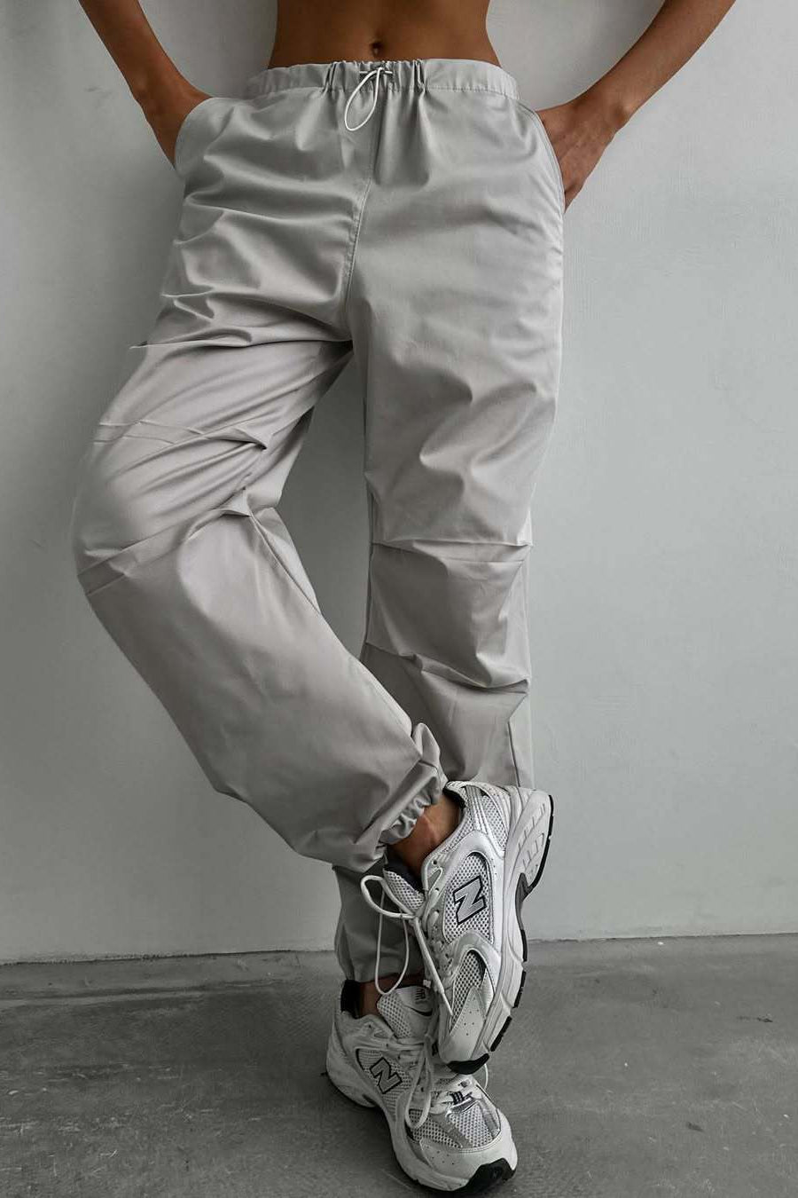 Cargo Relaxed-Fit Pants with Drawstring Detail