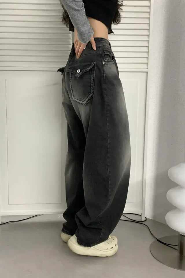 Retro High-Rise Wide-Leg Jeans
