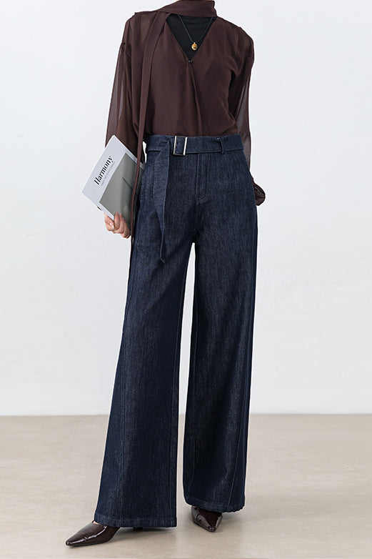 High Waist Loose Straight Leg Jeans Main image