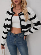 Striped Knit Cardigan