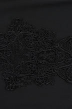 Lace-Trim Hooded Gothic Dress