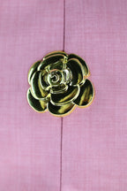 Floral Halterneck Button-Detail Dress