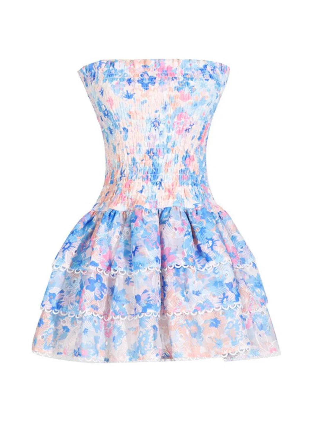 Floral Strapless Dress
