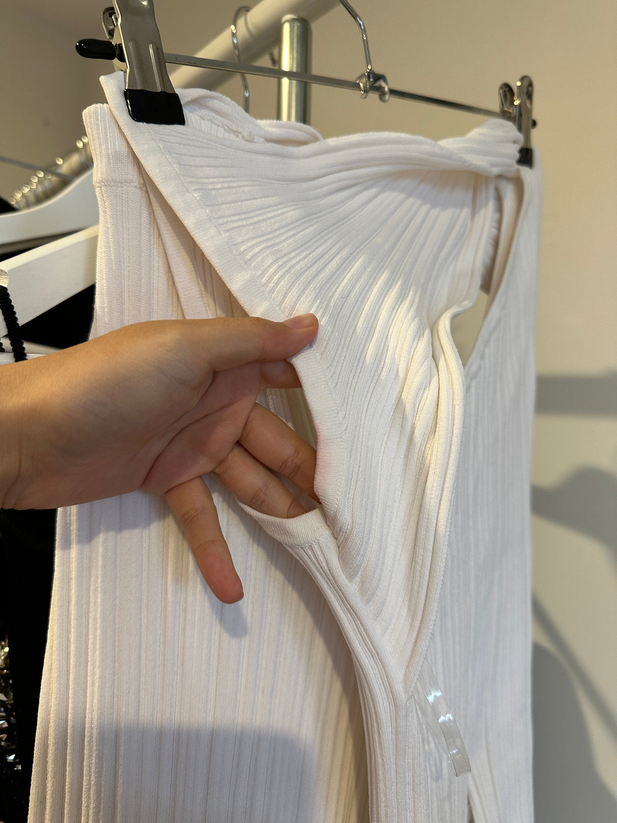 Ribbed Twist-Detail Co-Ord Set