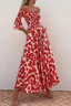 A-Line Smocked Dress with an Off-Shoulder Neck