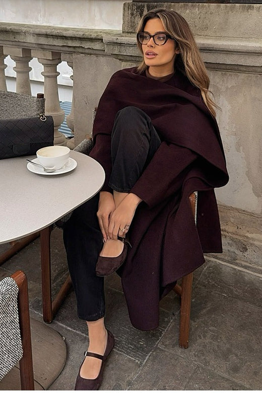 Scarf-Neck Relaxed-Fit Scarf