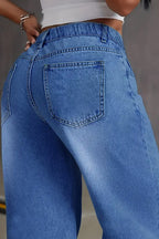 Fitted Washed Jeans