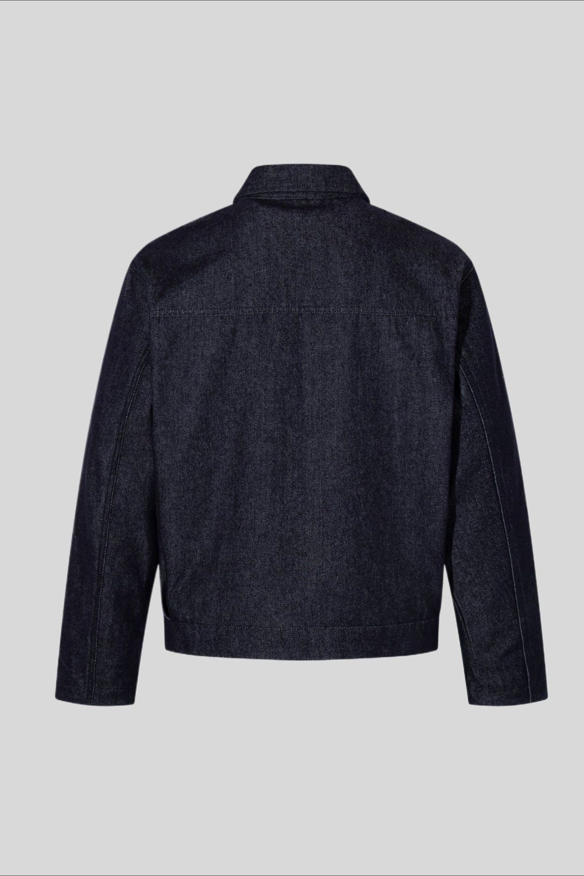 Washed Denim Jacket with Toggle Fastenings