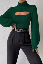 Fitted Sweater with a Roll Neck