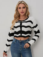 Striped Knit Cardigan