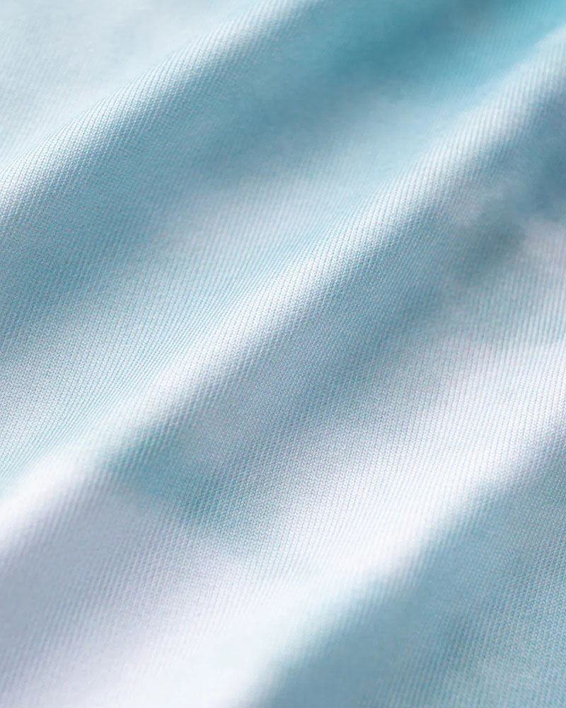 Tie-Dye Strappy Short-Sleeve Dress