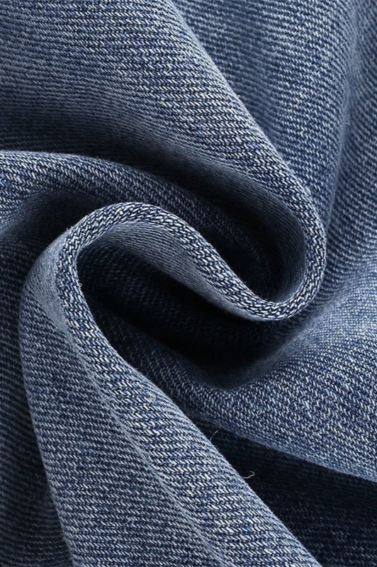 High-Rise Fitted Jeans