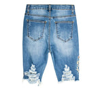 Fitted Jeans with Embroidery