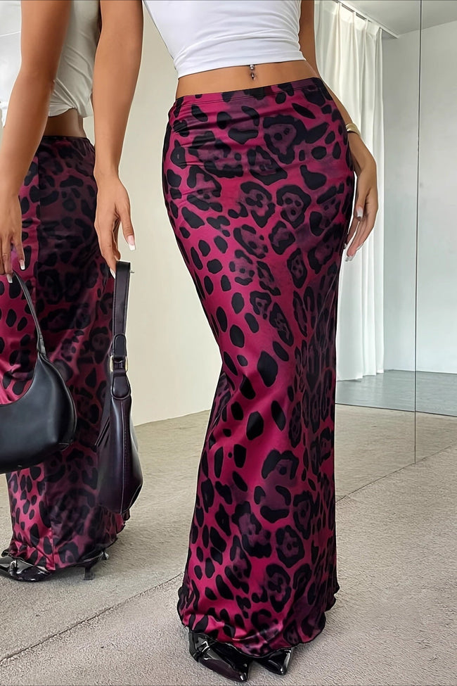 Leopard-Print Maxi Skirt Main image
