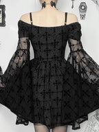 Angry Flare Sleeve Mini Dress