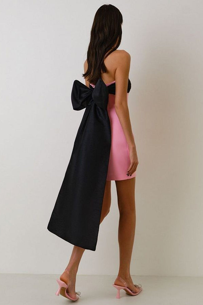 Strapless Bow-Detail Mini Dress Main image