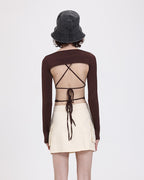 Crochet Top with Butterfly Details