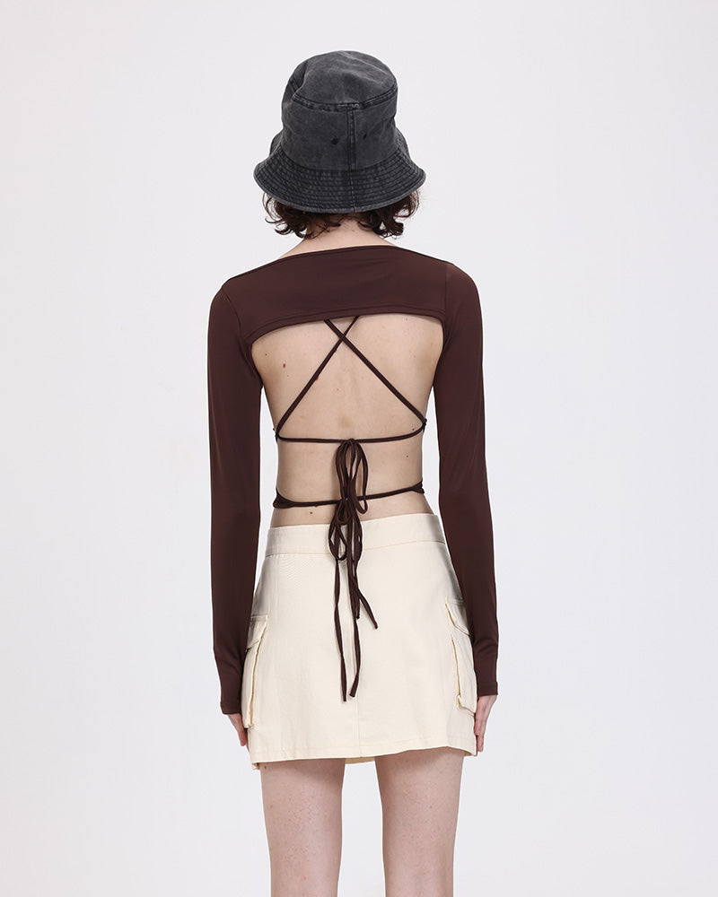 Crochet Top with Butterfly Details