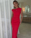 Asymmetric Zip-Detail Slit-Detail Dress