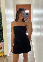 Strapless Pocket-Detail Dress