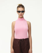 High-Neck Sleeveless Tank Top