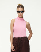 High-Neck Sleeveless Tank Top